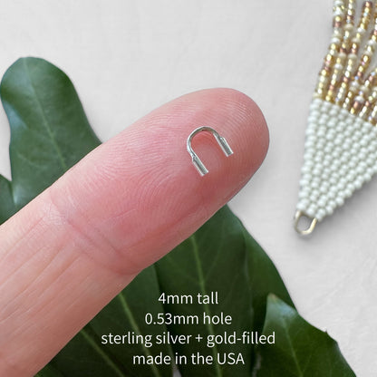 Sterling Silver + Gold-Filled Thread Guards - The Bead Mix