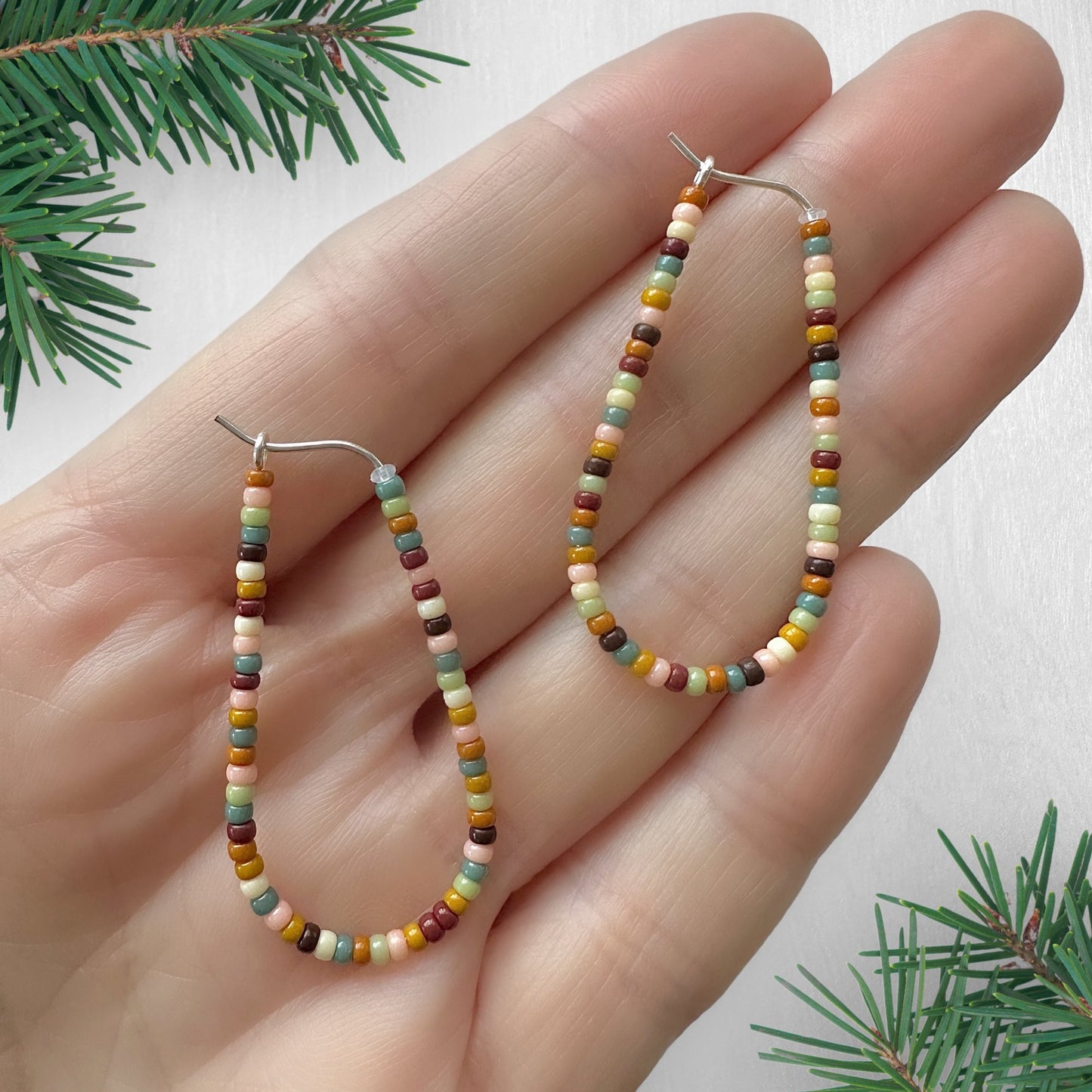 Sterling Silver Teardrop Beading Hoops - The Bead Mix