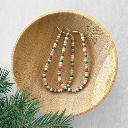 Sterling Silver Teardrop Beading Hoops - The Bead Mix