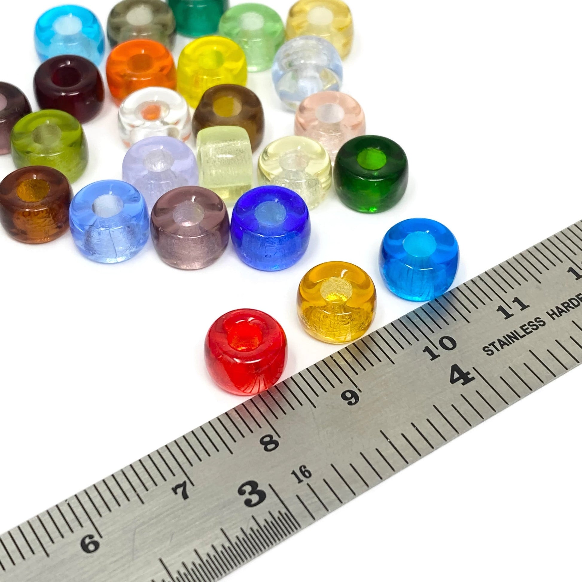 Transparent Czech Glass Crow Bead Mix - The Bead Mix