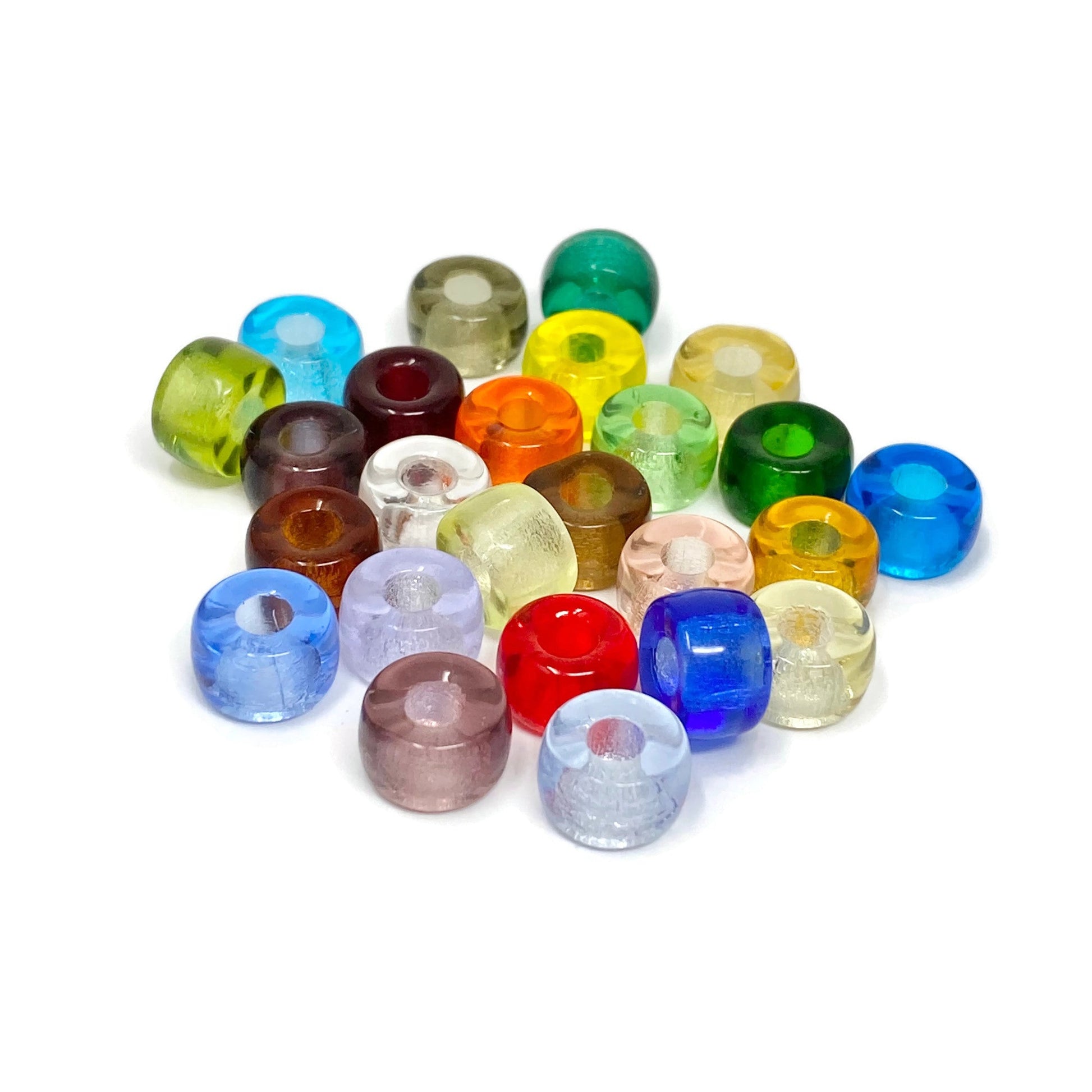 Transparent Czech Glass Crow Bead Mix - The Bead Mix