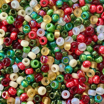 Vintage Christmas 11/0 Miyuki Seed Bead Mix - The Bead Mix